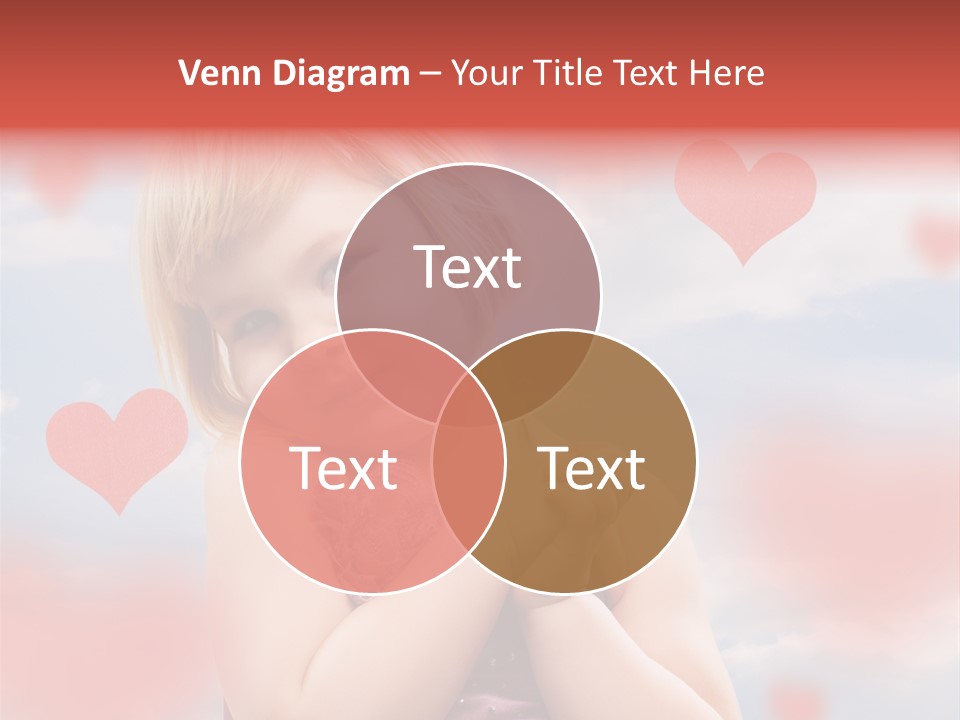 Affectionate Hand Little PowerPoint Template