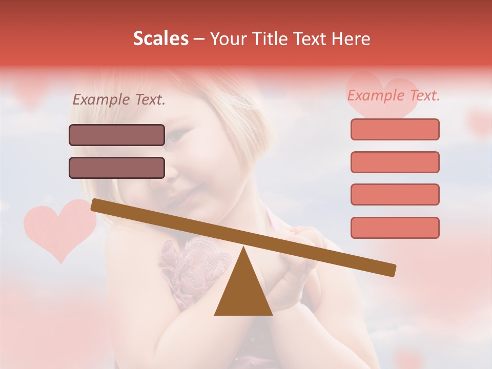 Affectionate Hand Little PowerPoint Template