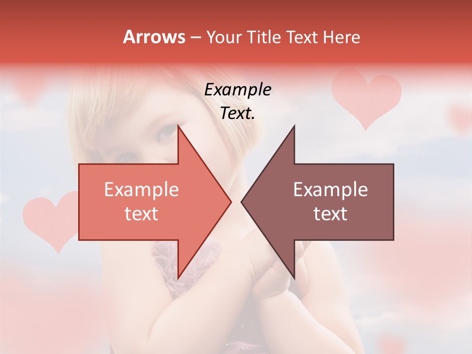 Affectionate Hand Little PowerPoint Template