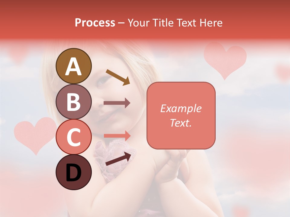 Affectionate Hand Little PowerPoint Template