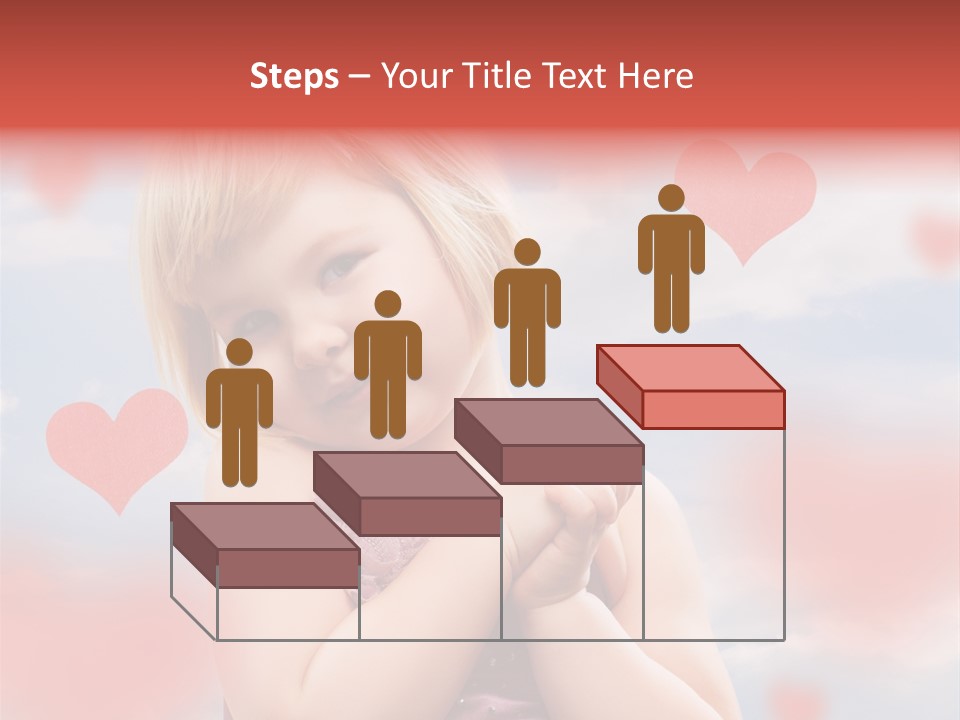 Affectionate Hand Little PowerPoint Template