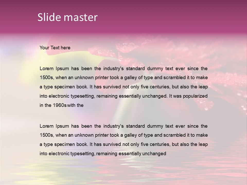 Summer Details Floral PowerPoint Template