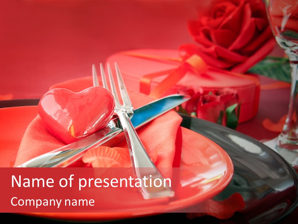 Knife Setting Celebrate PowerPoint Template