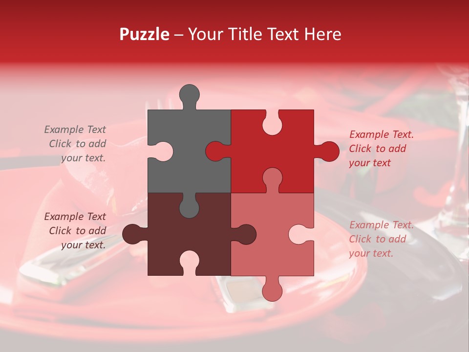 Knife Setting Celebrate PowerPoint Template