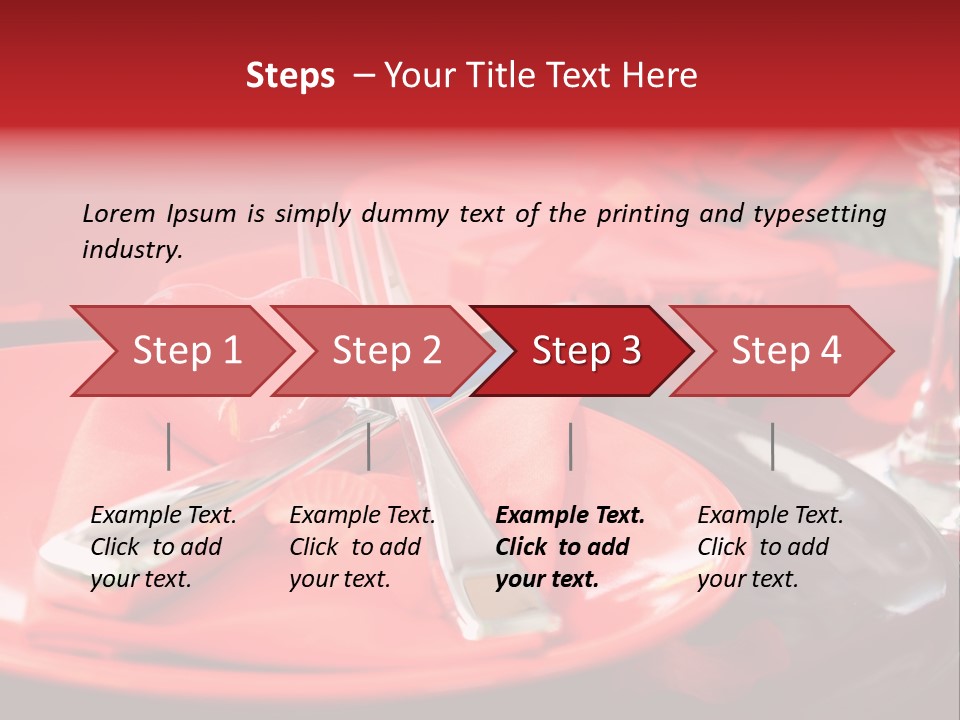 Knife Setting Celebrate PowerPoint Template