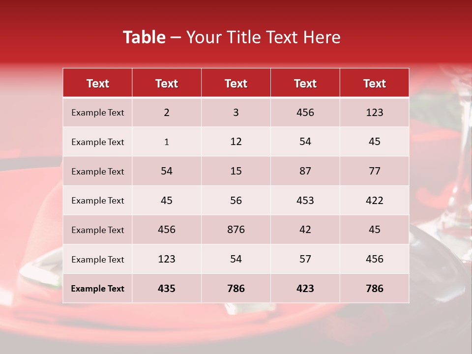 Knife Setting Celebrate PowerPoint Template
