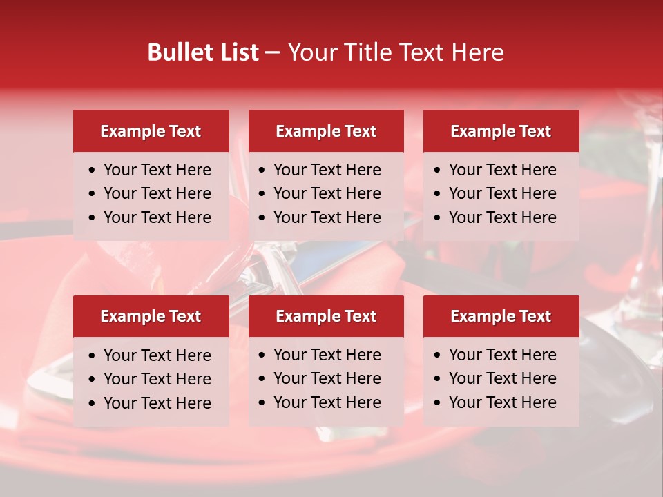 Knife Setting Celebrate PowerPoint Template
