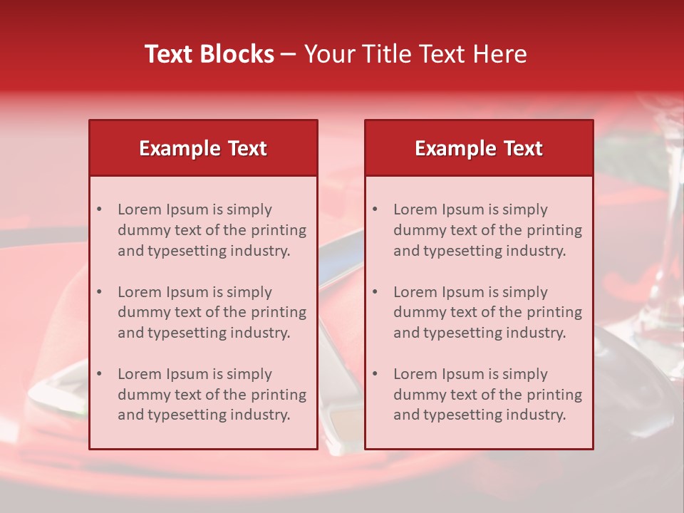 Knife Setting Celebrate PowerPoint Template