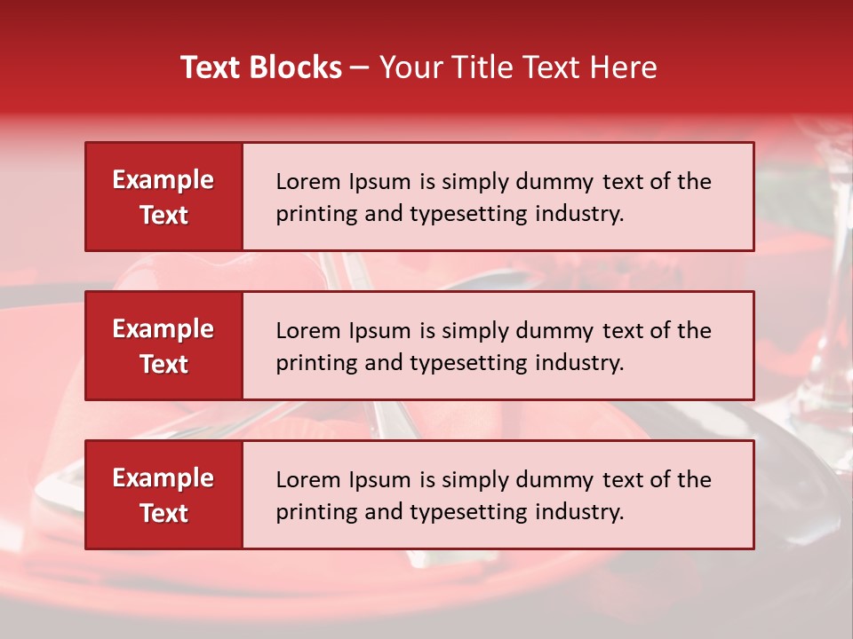 Knife Setting Celebrate PowerPoint Template