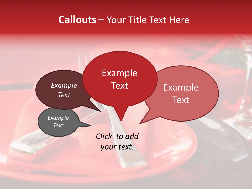 Knife Setting Celebrate PowerPoint Template