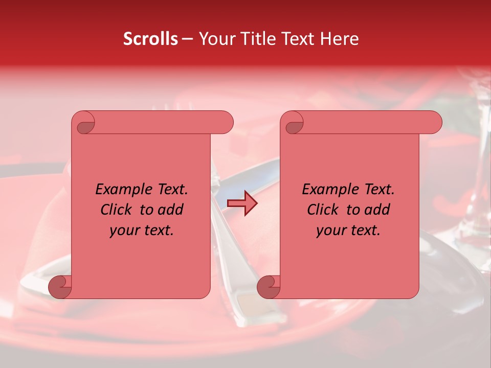 Knife Setting Celebrate PowerPoint Template