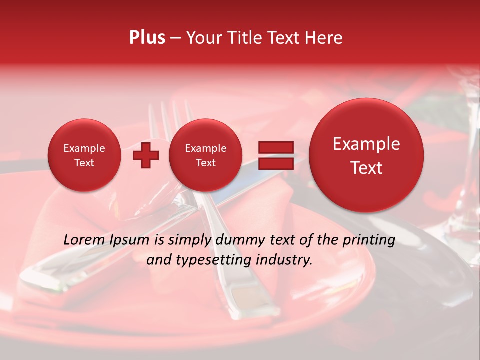 Knife Setting Celebrate PowerPoint Template