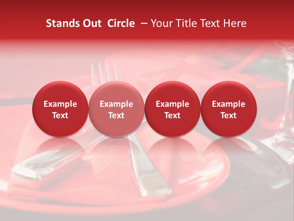 Knife Setting Celebrate PowerPoint Template