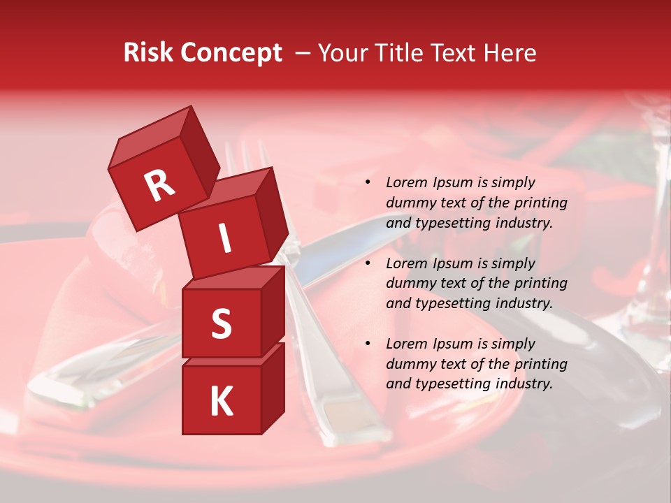 Knife Setting Celebrate PowerPoint Template