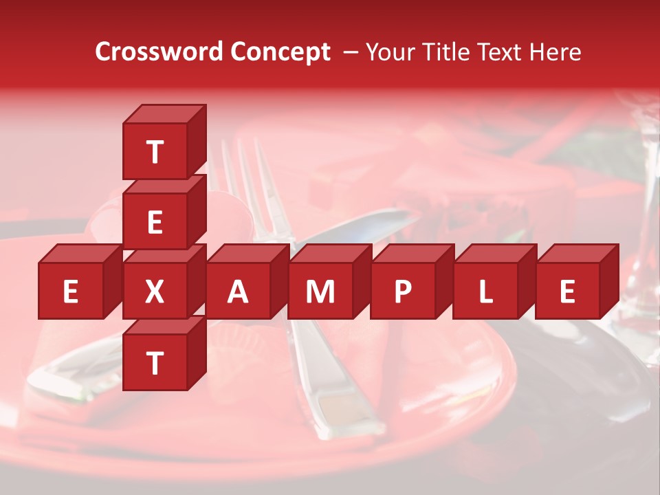 Knife Setting Celebrate PowerPoint Template