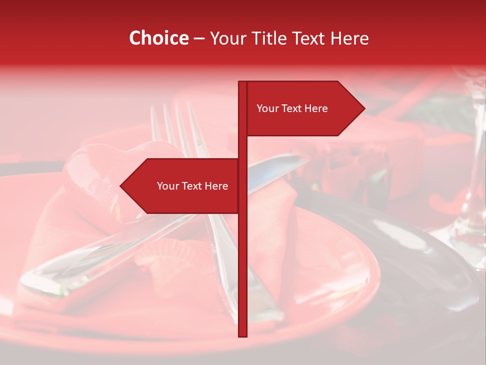 Knife Setting Celebrate PowerPoint Template