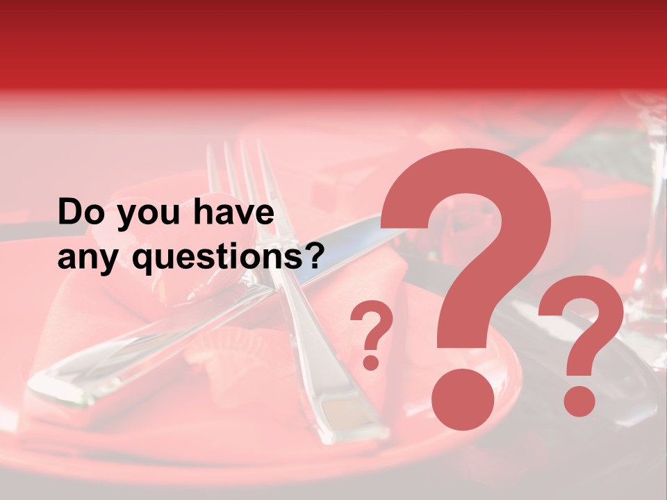 Knife Setting Celebrate PowerPoint Template