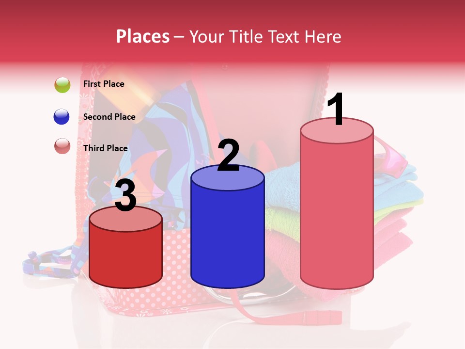 Baggage Beach Vacation PowerPoint Template