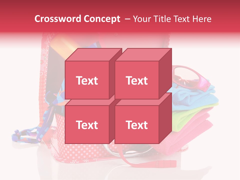 Baggage Beach Vacation PowerPoint Template