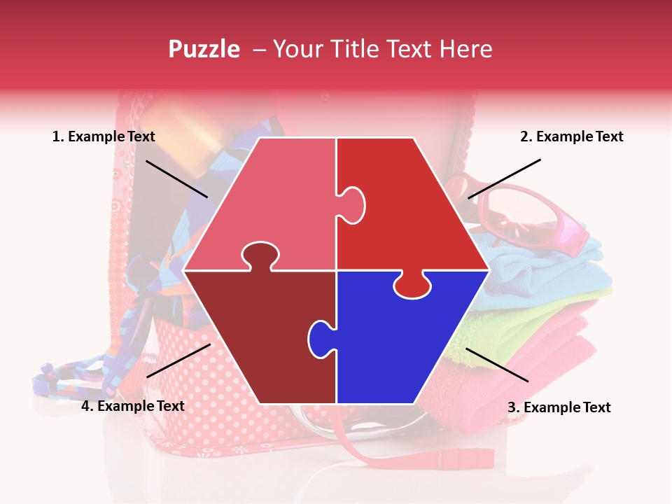 Baggage Beach Vacation PowerPoint Template