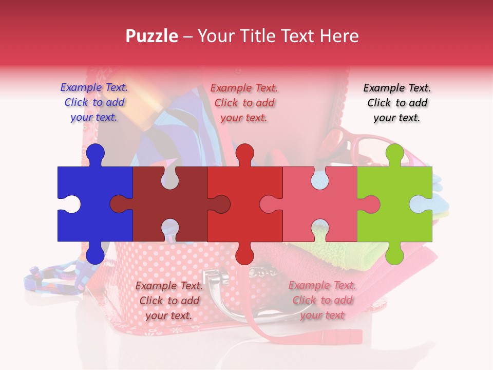 Baggage Beach Vacation PowerPoint Template