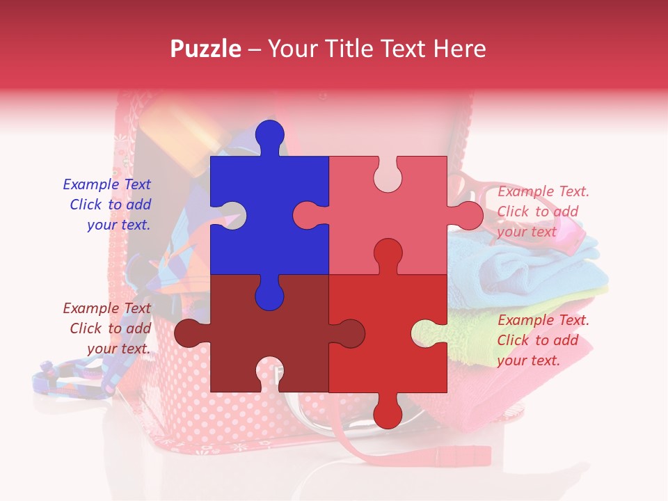 Baggage Beach Vacation PowerPoint Template