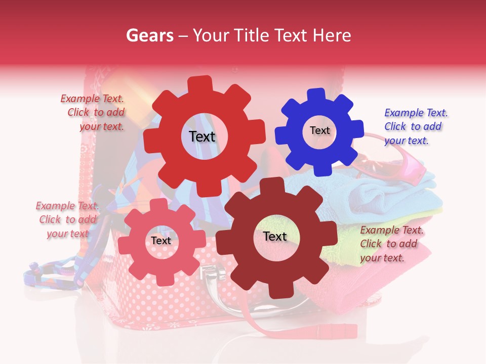 Baggage Beach Vacation PowerPoint Template