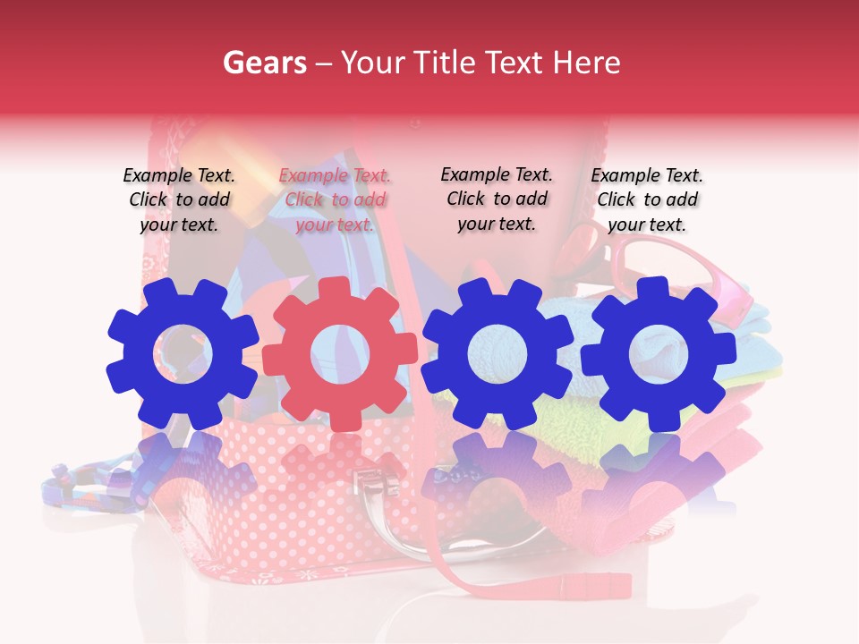 Baggage Beach Vacation PowerPoint Template