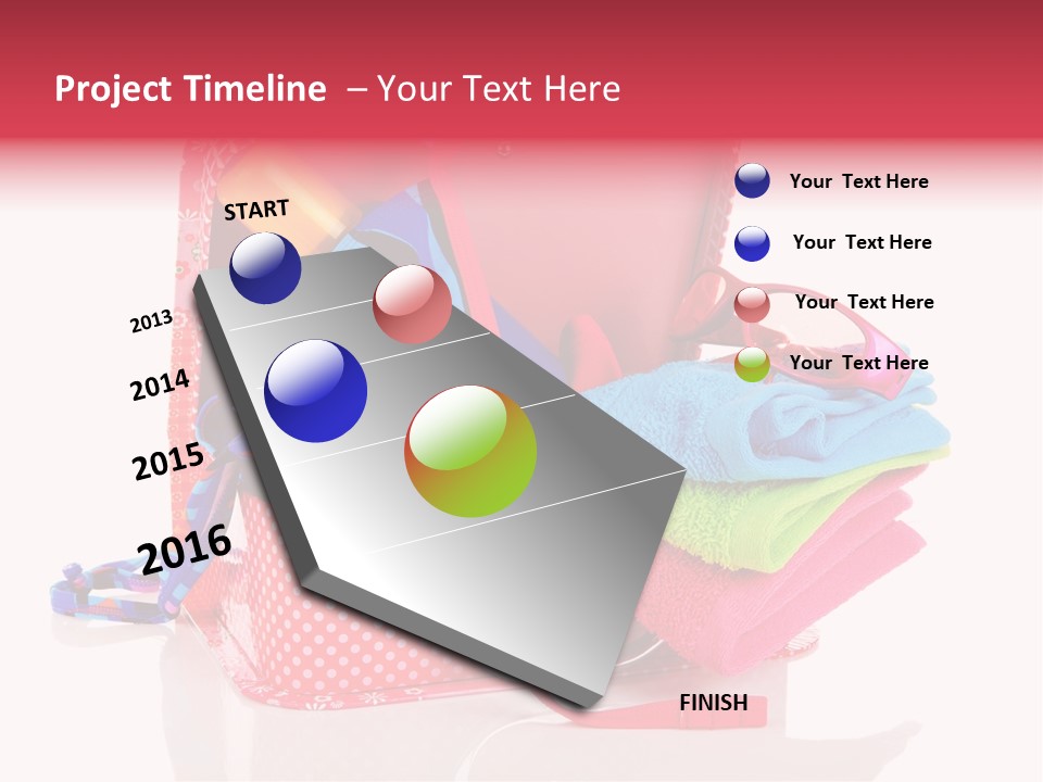 Baggage Beach Vacation PowerPoint Template