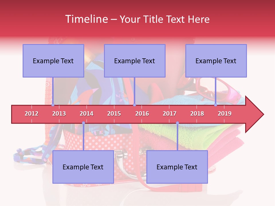 Baggage Beach Vacation PowerPoint Template