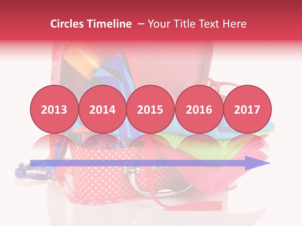 Baggage Beach Vacation PowerPoint Template