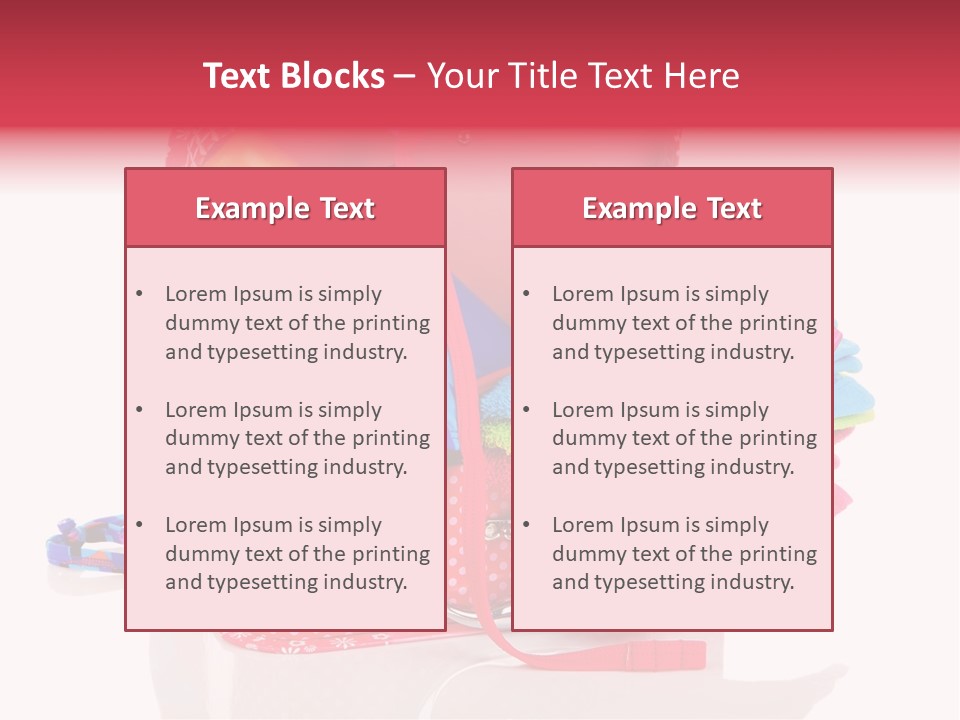 Baggage Beach Vacation PowerPoint Template