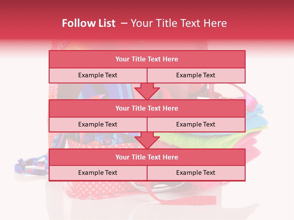 Baggage Beach Vacation PowerPoint Template