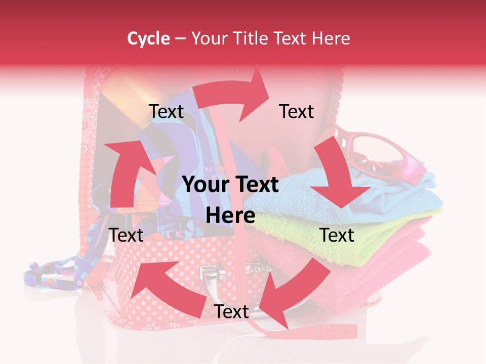 Baggage Beach Vacation PowerPoint Template