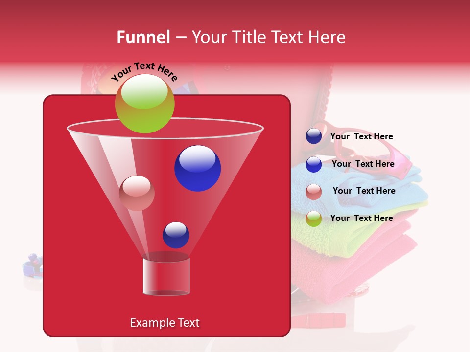 Baggage Beach Vacation PowerPoint Template