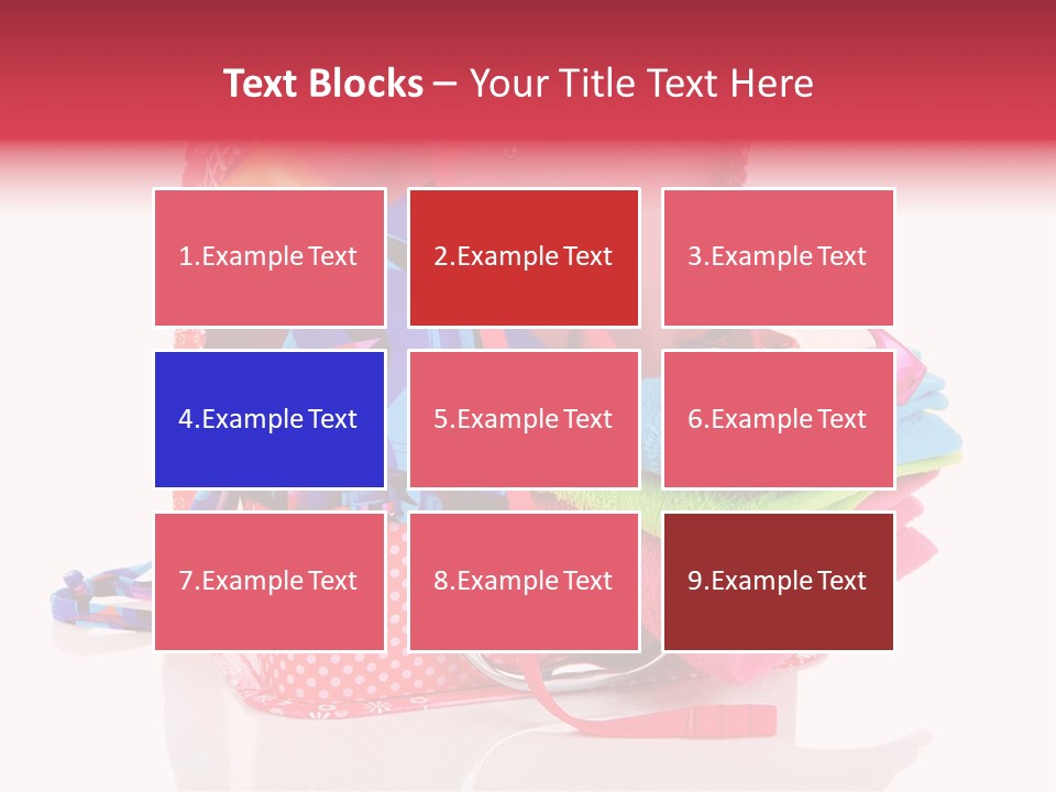 Baggage Beach Vacation PowerPoint Template