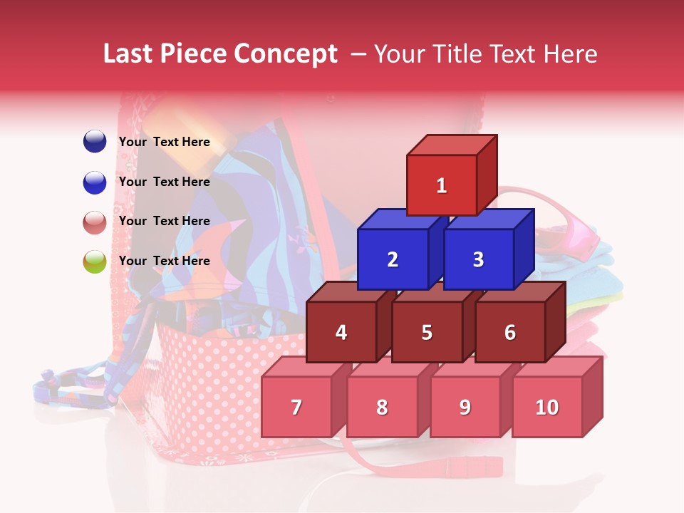 Baggage Beach Vacation PowerPoint Template