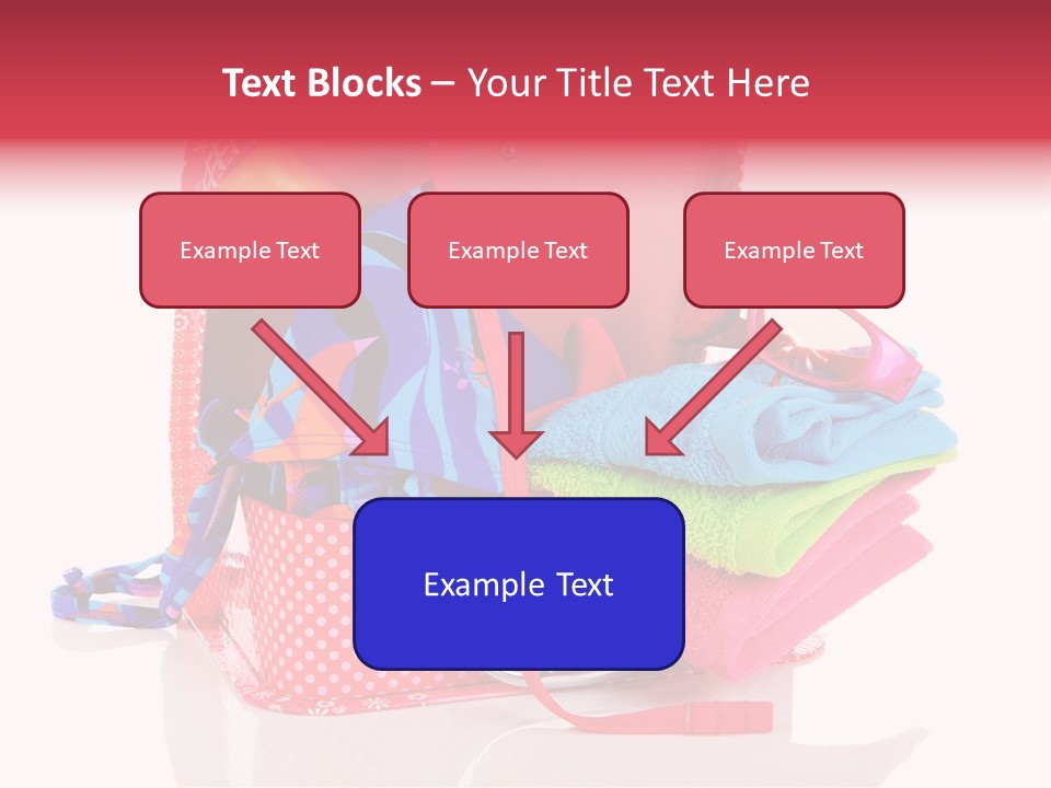 Baggage Beach Vacation PowerPoint Template
