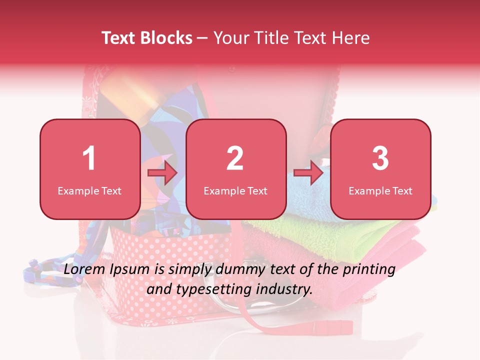 Baggage Beach Vacation PowerPoint Template