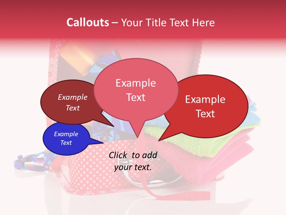 Baggage Beach Vacation PowerPoint Template