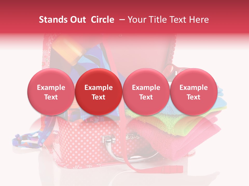 Baggage Beach Vacation PowerPoint Template