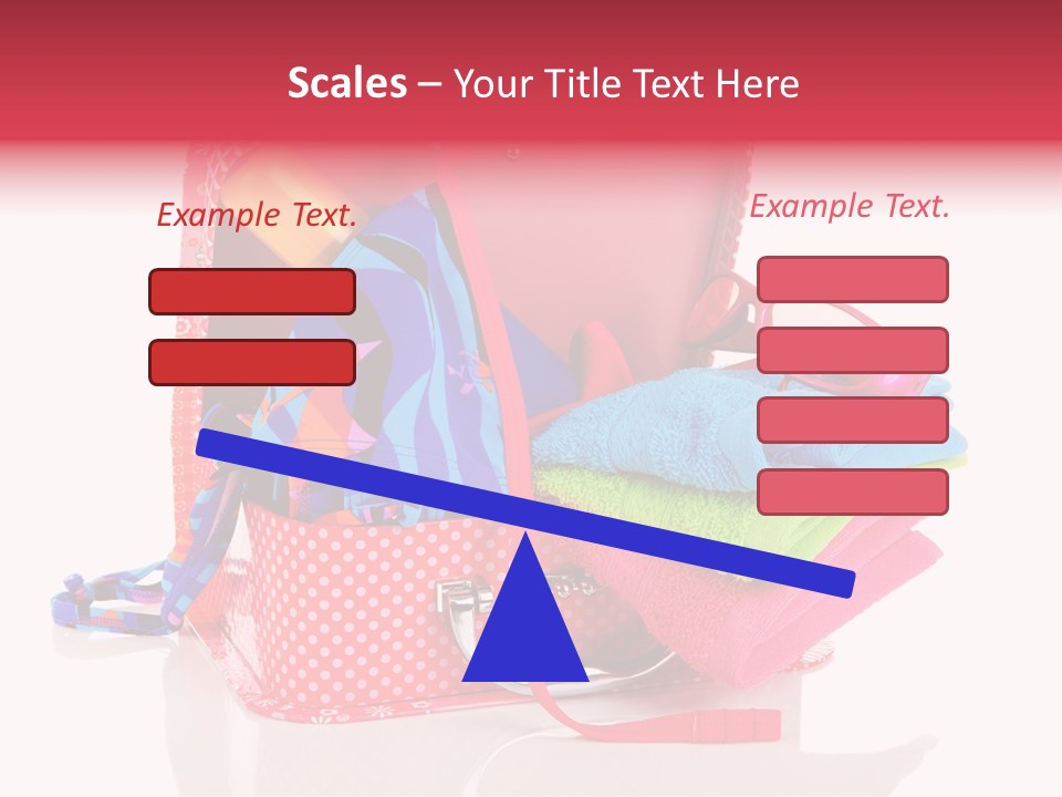 Baggage Beach Vacation PowerPoint Template