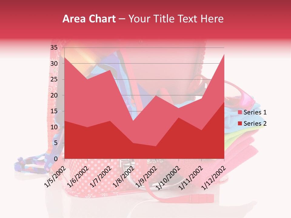 Baggage Beach Vacation PowerPoint Template
