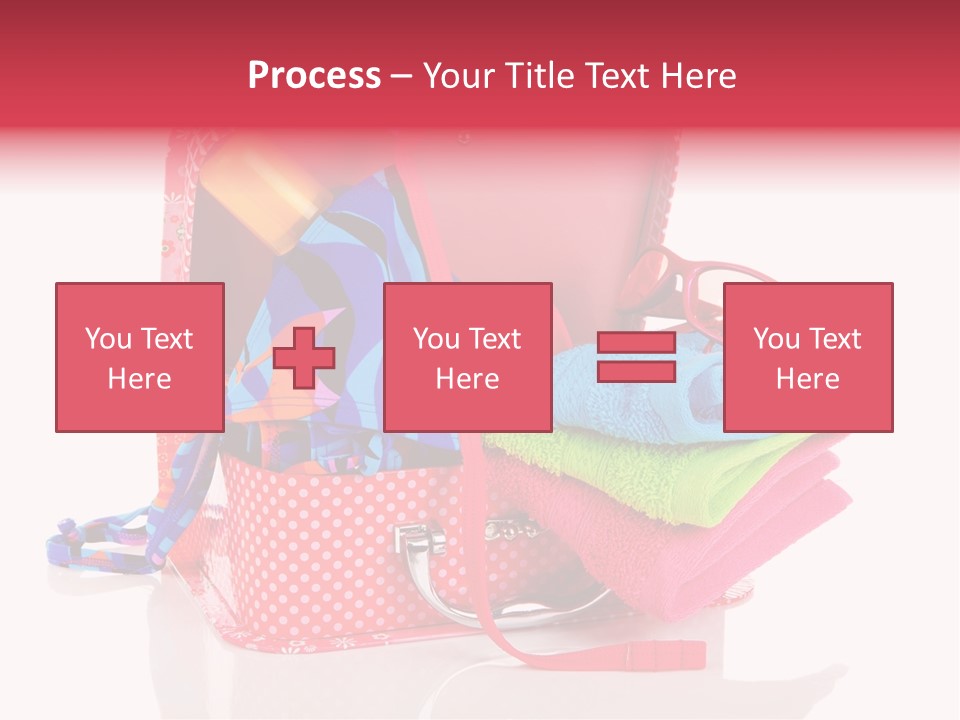 Baggage Beach Vacation PowerPoint Template