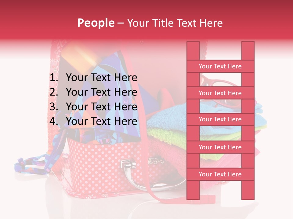 Baggage Beach Vacation PowerPoint Template