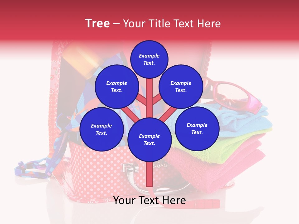 Baggage Beach Vacation PowerPoint Template