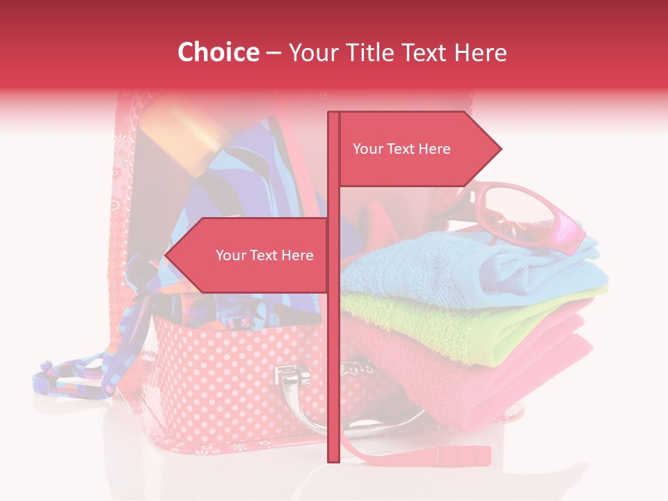 Baggage Beach Vacation PowerPoint Template