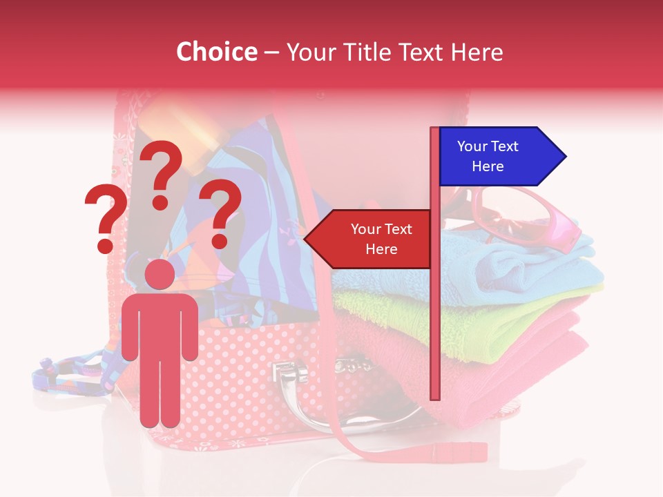 Baggage Beach Vacation PowerPoint Template