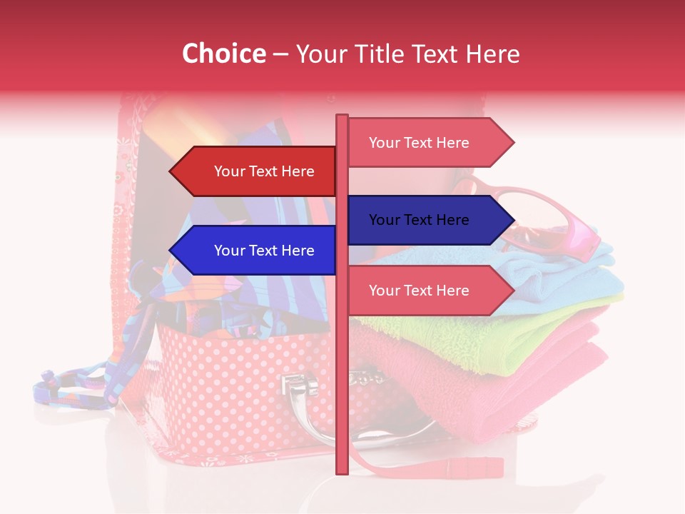 Baggage Beach Vacation PowerPoint Template