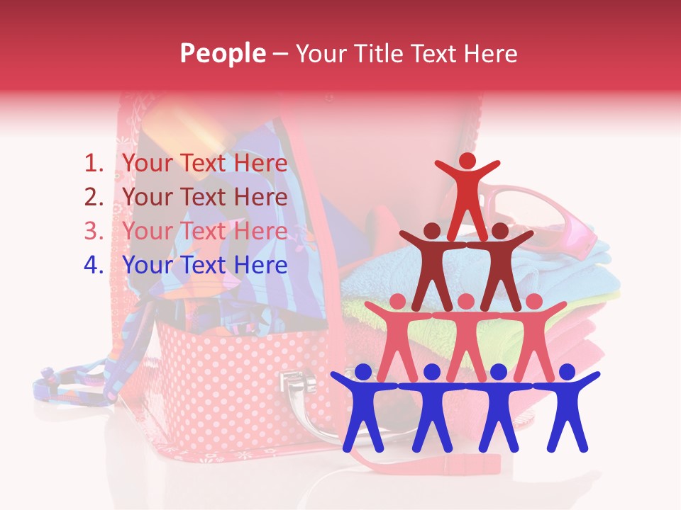 Baggage Beach Vacation PowerPoint Template